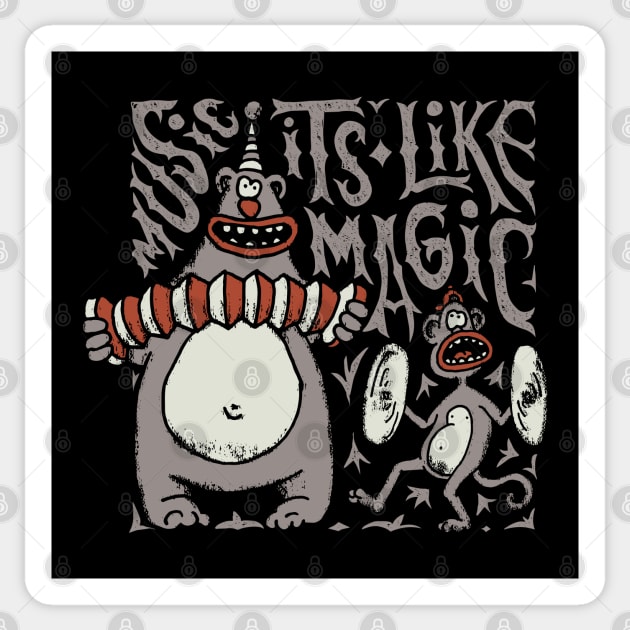 Music is like magic Sticker by Mako Design 